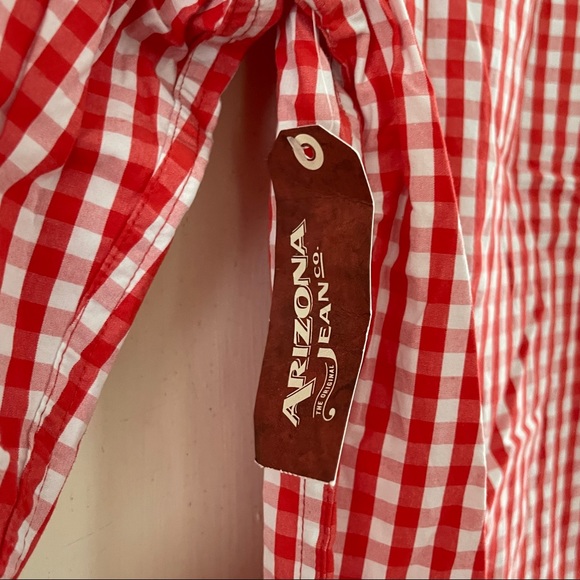 Boy’s 10/12 Gingham Print Button Down - Picture 5 of 9